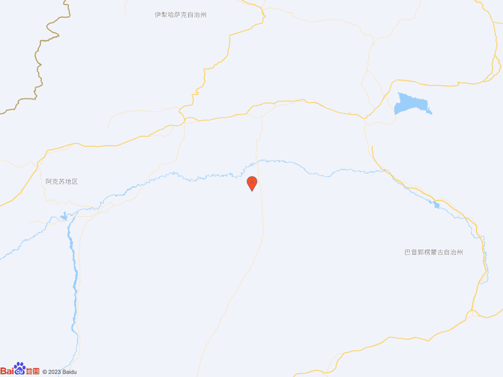 新疆巴音郭楞州尉犁县发生3.7级地震