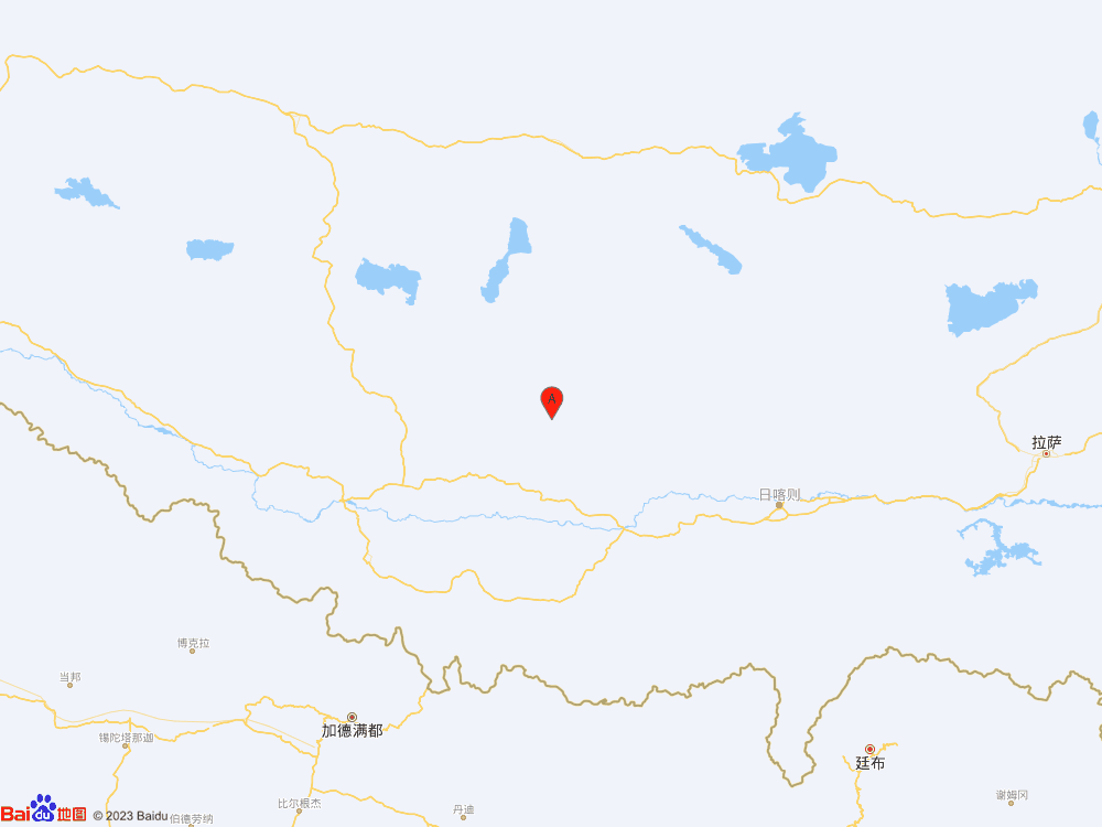 西藏日喀则市昂仁县发生3.1级地震