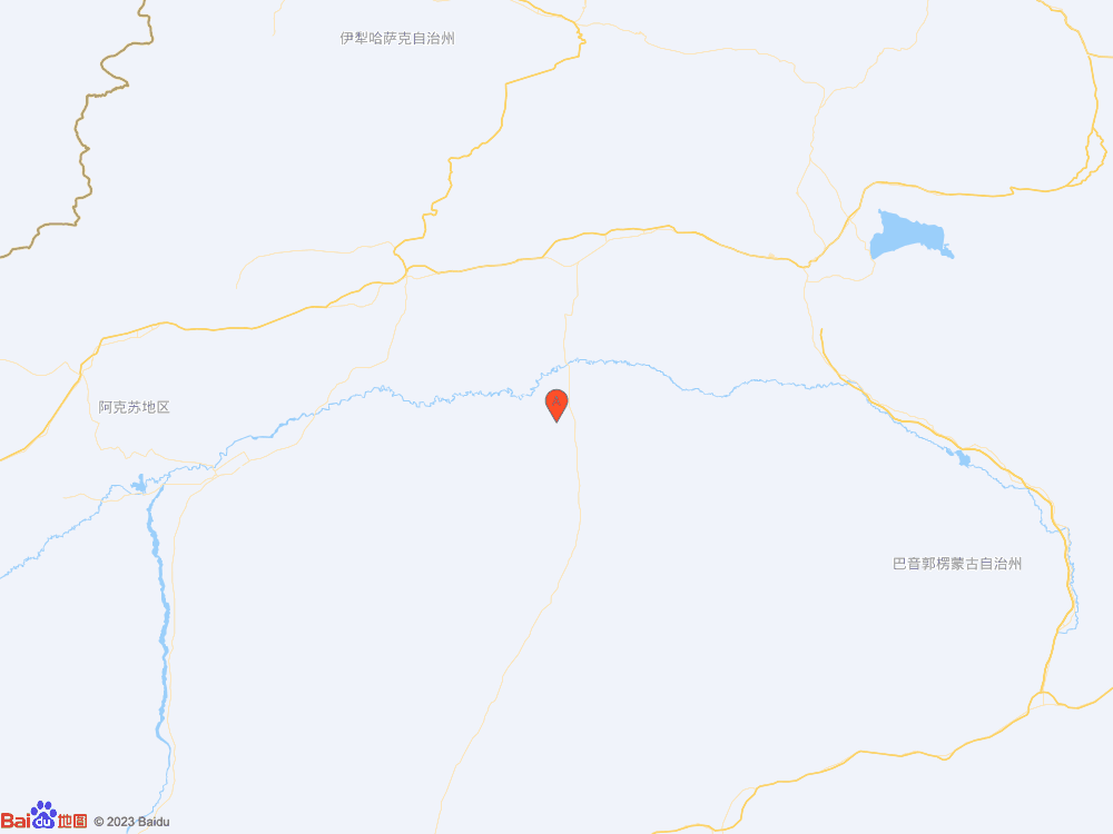 新疆巴音郭楞州尉犁县（北纬40.85度，东经84.15度）发生4.0级地震