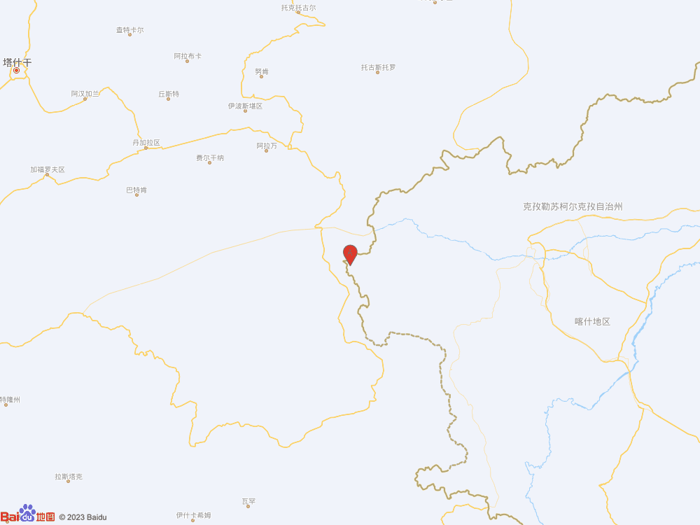 新疆克孜勒苏州阿克陶县发生3.7级地震