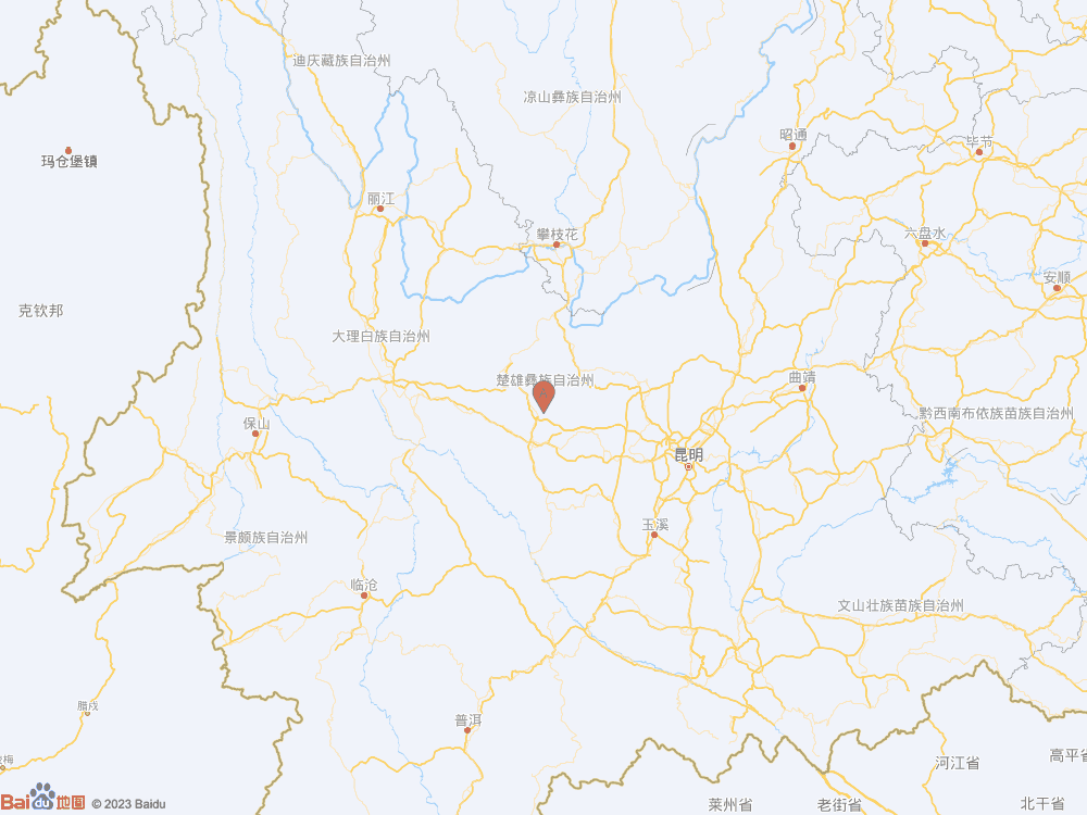 云南楚雄州牟定县（北纬25.35度，东经101.61度）发生3.3级地震
