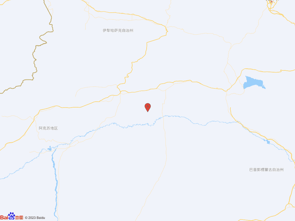 新疆阿克苏地区库车市（北纬41.33度，东经83.76度）发生3.9级地震