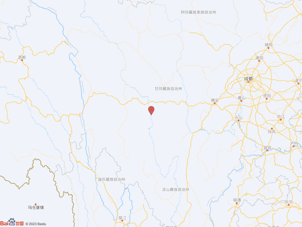 四川甘孜州雅江县（北纬29.75度，东经101.11度）发生3.2级地震