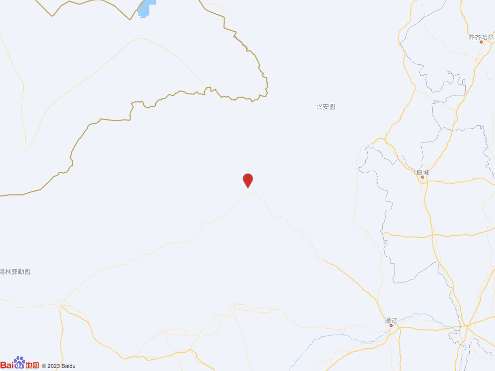 内蒙古通辽市霍林郭勒市发生4.3级地震