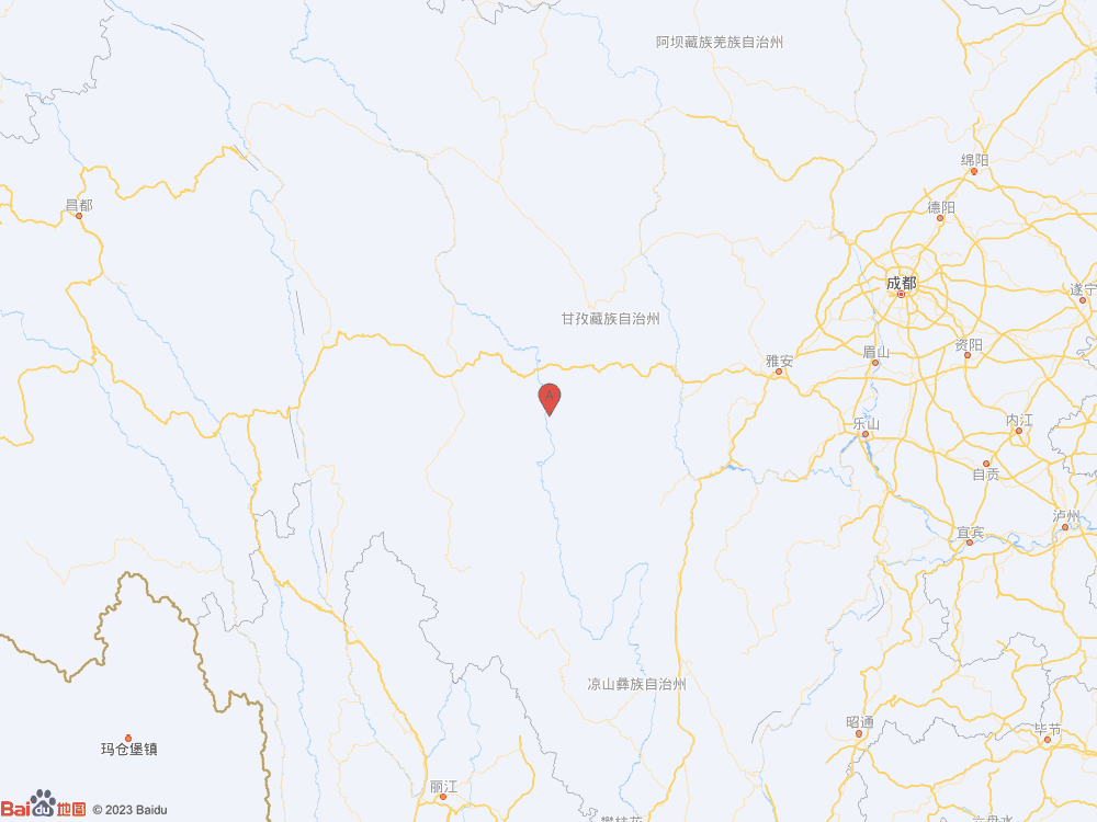 四川甘孜州雅江县（北纬29.74度，东经101.12度）发生3.4级地震