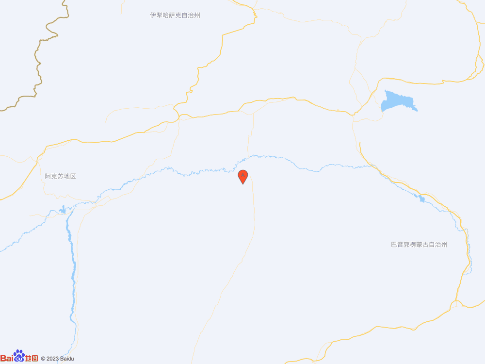 新疆巴音郭楞州尉犁县发生3.4级地震