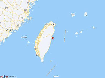 6月23日22时27分台湾花莲县海域发生4.9级地震